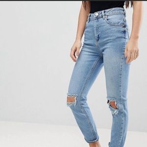 ASOS PETITE FARLEIGH Slim Mom Jeans